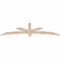 Ekena Millwork Alberta Smooth Timber Gable Bracket, Douglas Fir, 72"W x 21"H x 1 1/2"D x 3 1/2"F, 7/12 Pitch GBW072X21X0204ALB00SDF - alternate 4